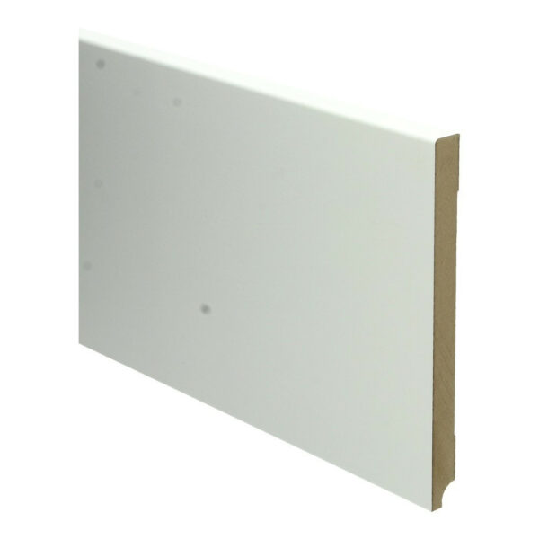 MDF Moderne plint 190x15 wit voorgelakt RAL 9010