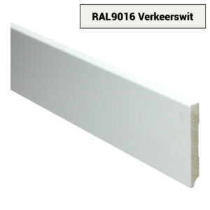 MDF Moderne plint 90x12 voorgelakt RAL 9016